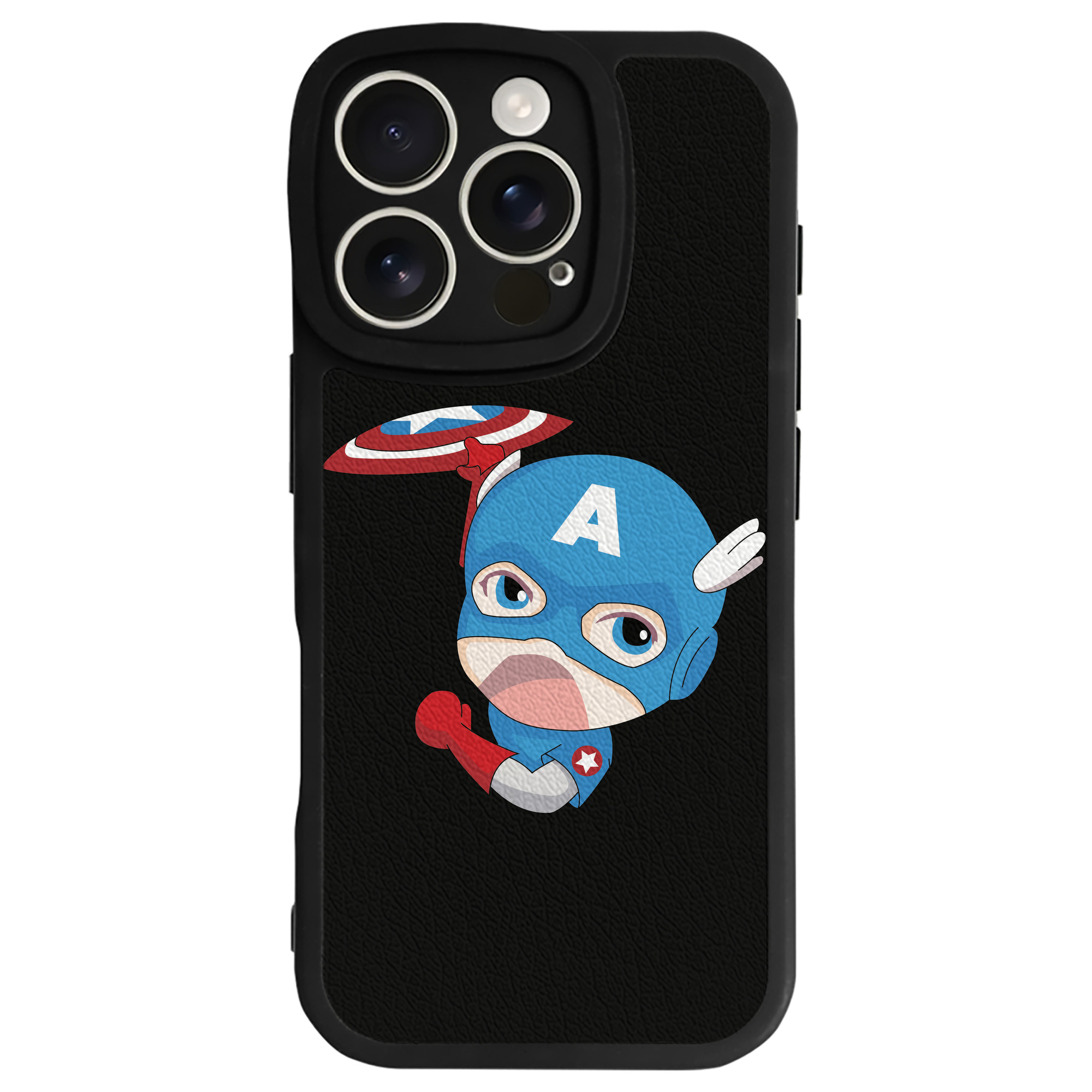 （画像用） アベンジャーズ The Avengers 【iPhone 16シリーズ対応】シリコンスマホケース（レザー調） 材質：シリコン